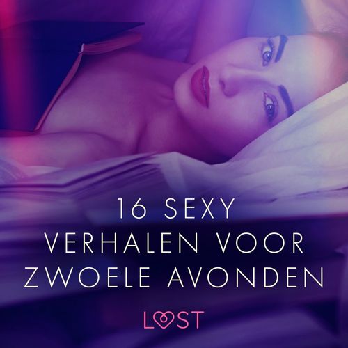 audiobook cover of 16 sexy verhalen voor zwoele avonden, by Andrea Hansen, Anita Bang, Beatrice Nielsen, Cecilie Rosdahl, Lea Lind, Linda G., Olrik, Reiner Larsen Wiese, Sarah Skov