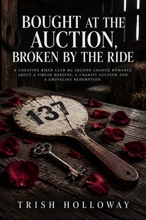 Couverture ebook de Bought at the Auction, Broken by the Ride, de Trish Holloway