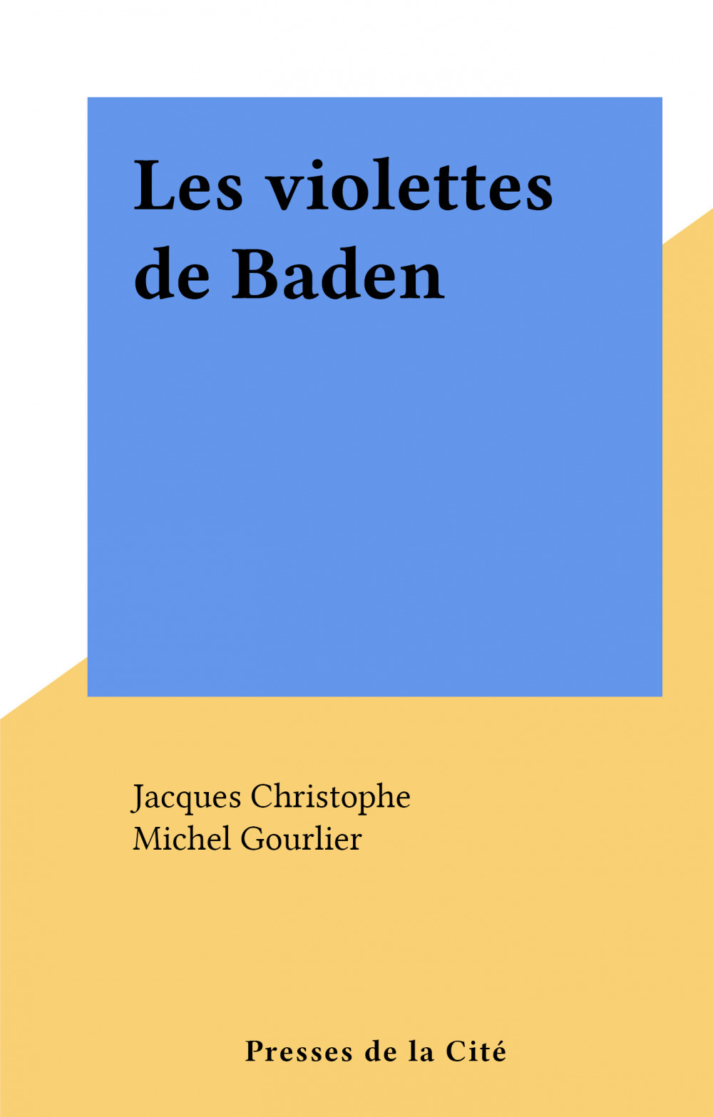 ebook cover of Les violettes de Baden, by Christophe Jacques