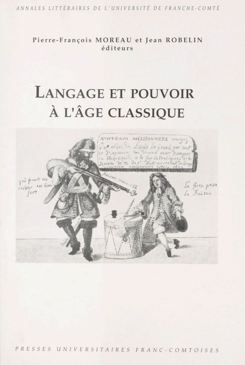 ebook cover of Langage et pouvoir à l'âge classique, by