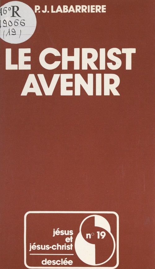 ebook cover of Le Christ avenir, by Pierre-Jean Labarriere