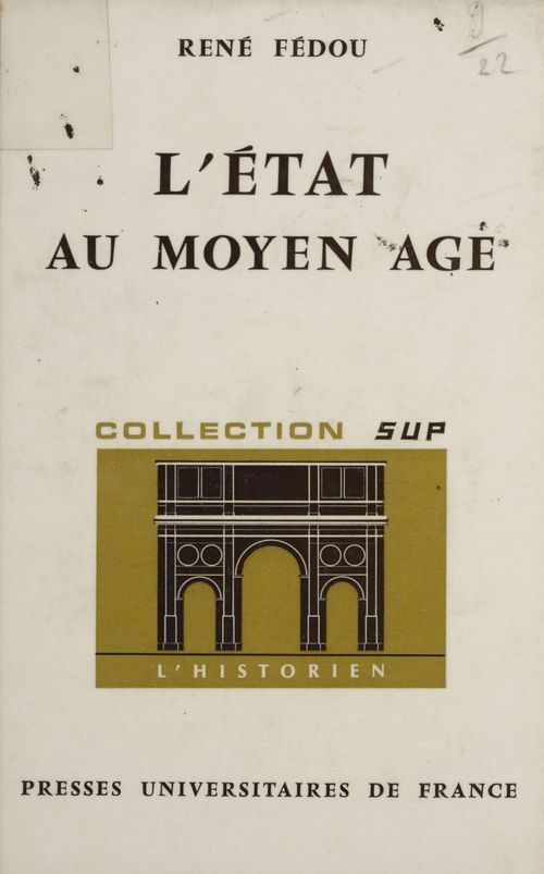 Couverture ebook de L'État au Moyen âge (8), de René Fédou