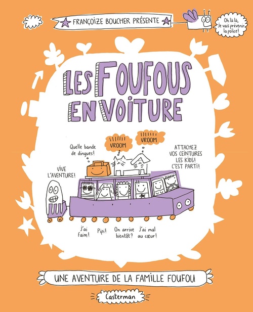 Couverture ebook de Les Foufous (Tome 2) - Les Foufous en voiture, de Françoize Boucher