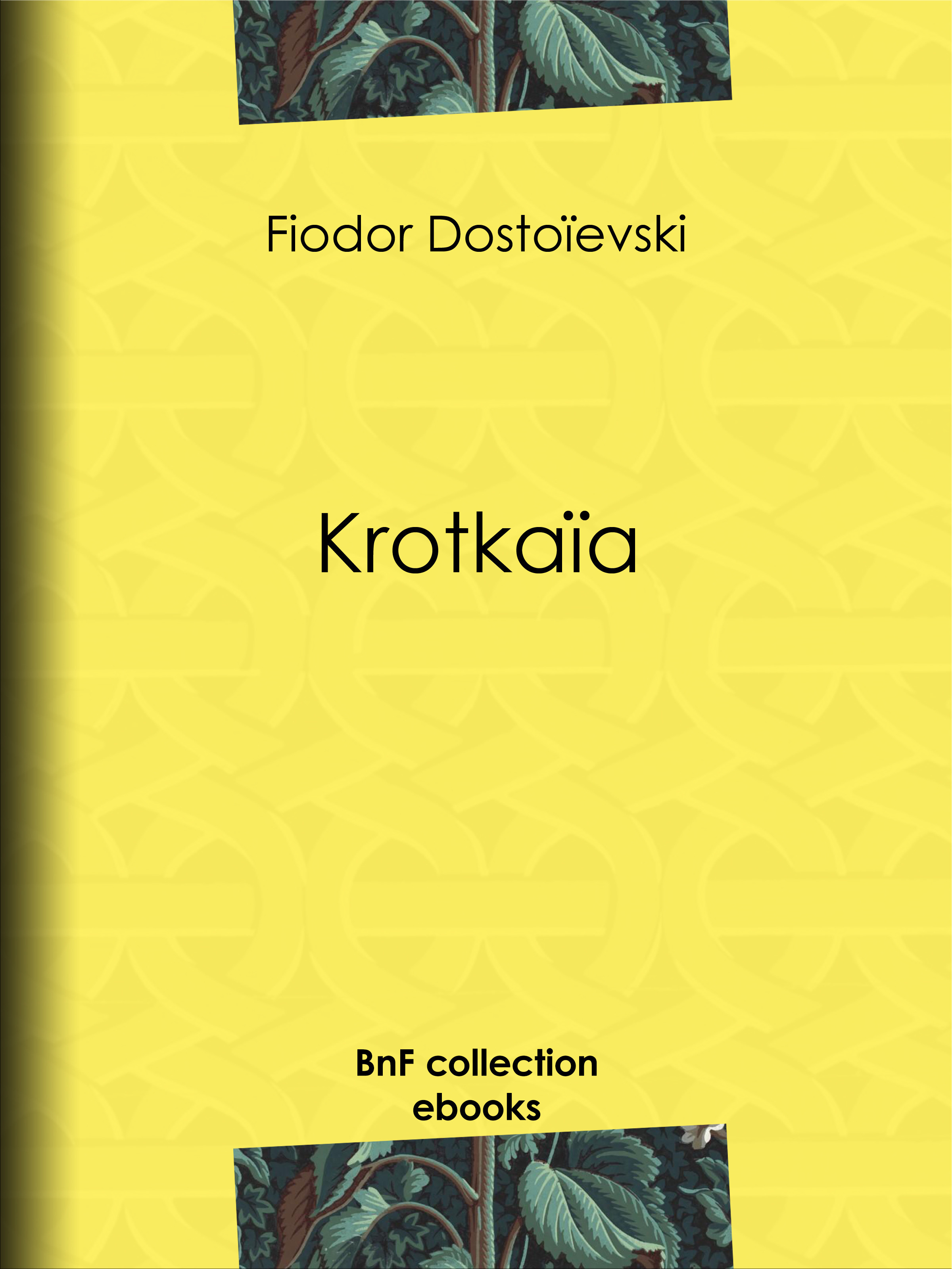 ebook cover of Krotkaïa, by Fedor Dostoïevski, Ely Halperine-Kaminsky