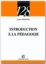 Couverture ebook de Introduction à la pédagogie, de Franc Morandi