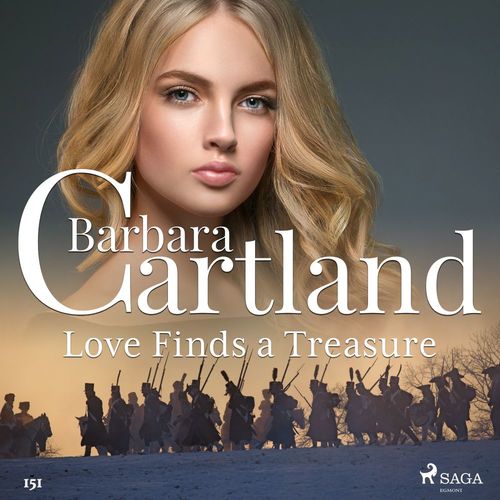audiobook cover of Love Finds a Treasure (Barbara Cartland's Pink Collection 151), by Barbara Cartland