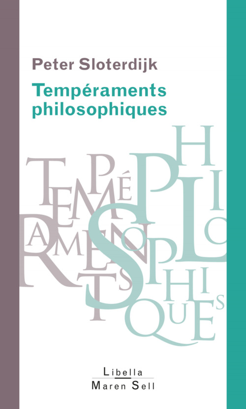 Couverture ebook de Tempéraments philosophiques, de P Sloterdijk