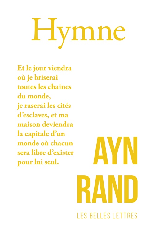 ebook cover of Hymne, by Ayn Rand