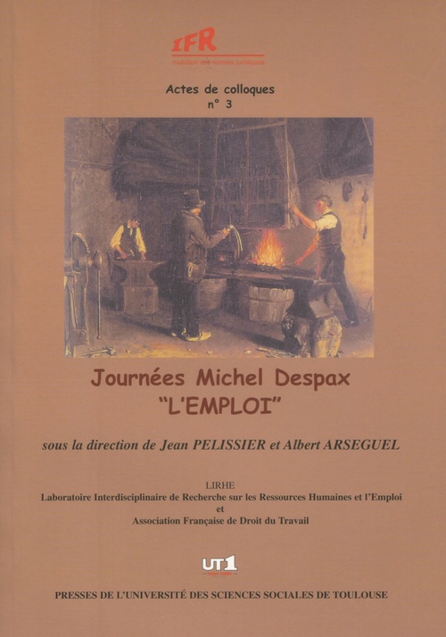 ebook cover of Journées Michel Despax "L'emploi", by