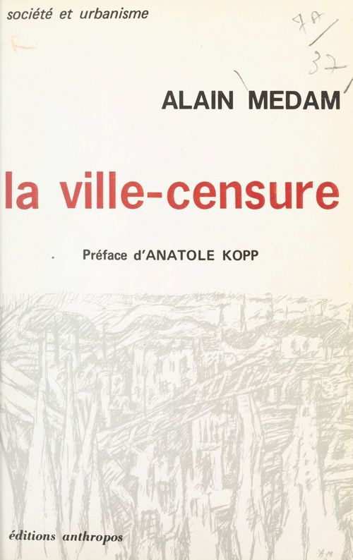 Couverture ebook de La ville-censure, de Alain Medam