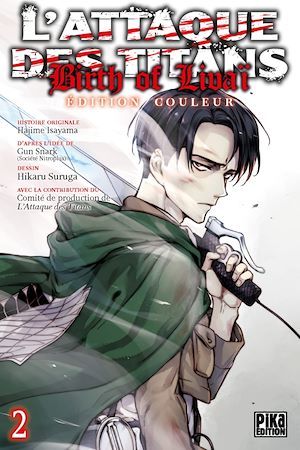 Couverture ebook de L'Attaque des Titans - Birth of Livaï T02 Edition Couleur, de Hikaru Suruga