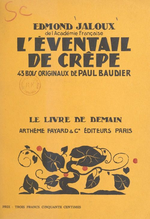 ebook cover of L'éventail de crêpe, by Edmond Jaloux