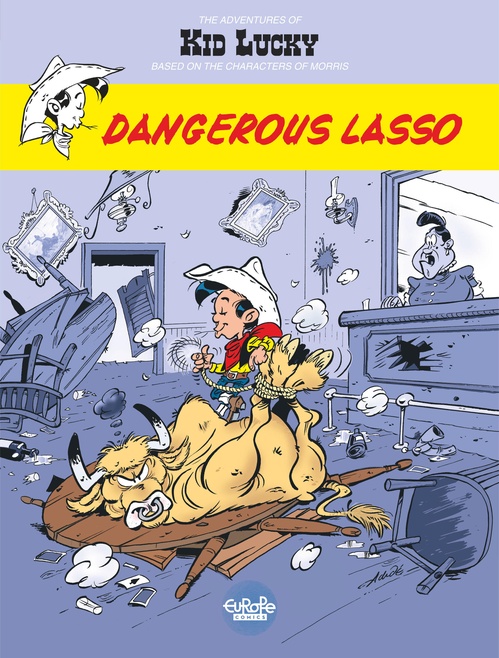 Couverture ebook de Adventures of Kid Lucky by Morris - Volume 2 - Dangerous Lasso, de Achdé