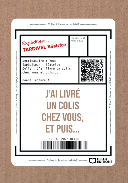 Couverture ebook de J'ai livré un colis chez vous, et puis..., de Béatrice Tardivel