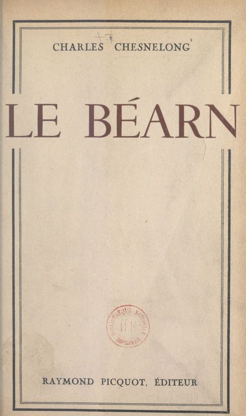 Couverture ebook de Le Béarn, de Charles Chesnelong