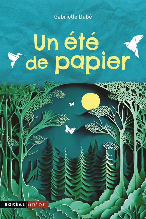 Couverture ebook de Un été de papier, de Gabrielle Dubé