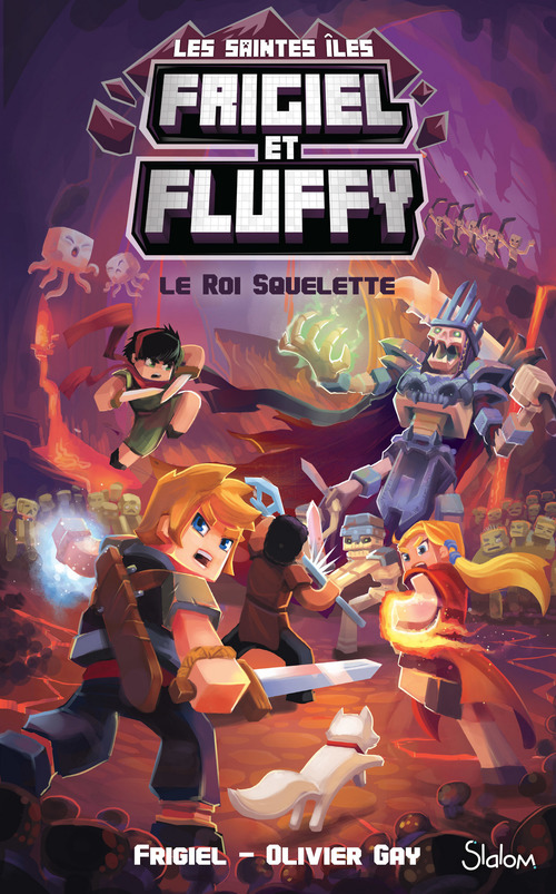 Couverture ebook de Frigiel et Fluffy, Le cycle Les saintes Iles - Tome 3 Le Roi squelette, de Thomas Frick, Frigiel, Olivier Gay