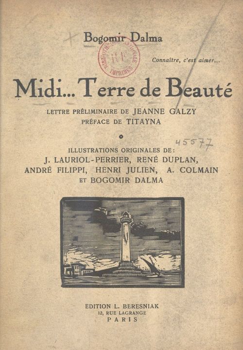 ebook cover of Midi... terre de beauté, by Bogomir Dalma