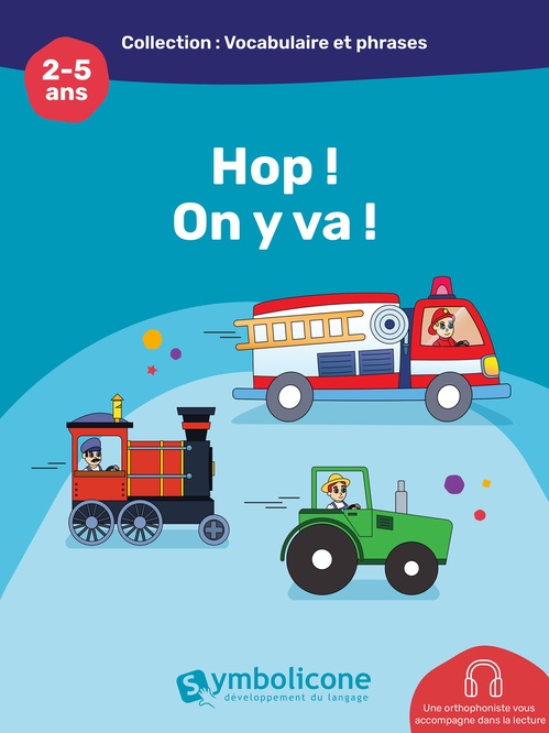 ebook cover of Hop! On y va!, by Caroline Martin, Marie-Claude Dufour