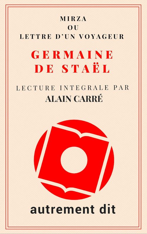 Couverture audiobook de Mirza ou Lettre d'un voyageur, de Madame de Staël