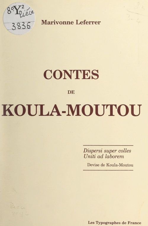 Couverture ebook de Contes de Koula-Moutou, de Marivonne Leferrer
