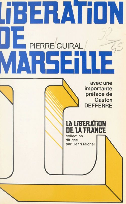 ebook cover of Libération de Marseille, by Pierre Guiral