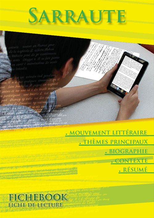 ebook cover of Fiche de lecture Nathalie Sarraute - Résumés détaillés et analyse littéraires de référence, by Nathalie Sarraute