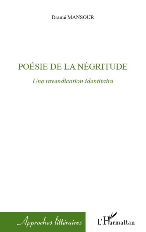 Couverture ebook de Poésie de la négritude, de Mansour Drame