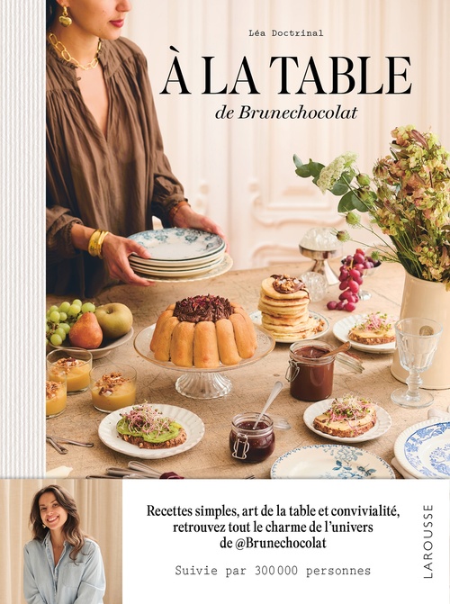 Couverture ebook de A la table de Brune chocolat, de