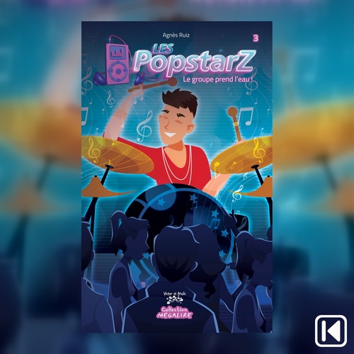 Couverture audiobook de Les PopstarZ Tome 3 - Le groupe prend l'eau!, de Agnès Ruiz
