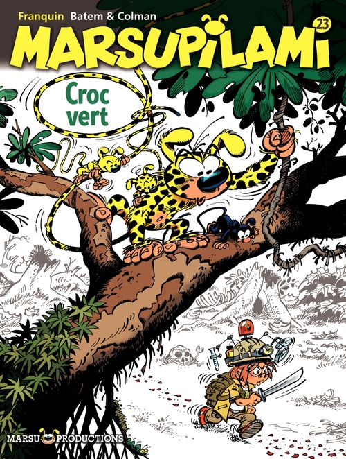 ebook cover of Marsupilami - Tome 23 - Croc vert, by Batem, Stéphane Colman, André Franquin