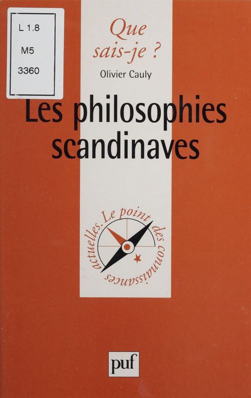 Couverture ebook de Les Philosophies scandinaves, de Olivier Cauly
