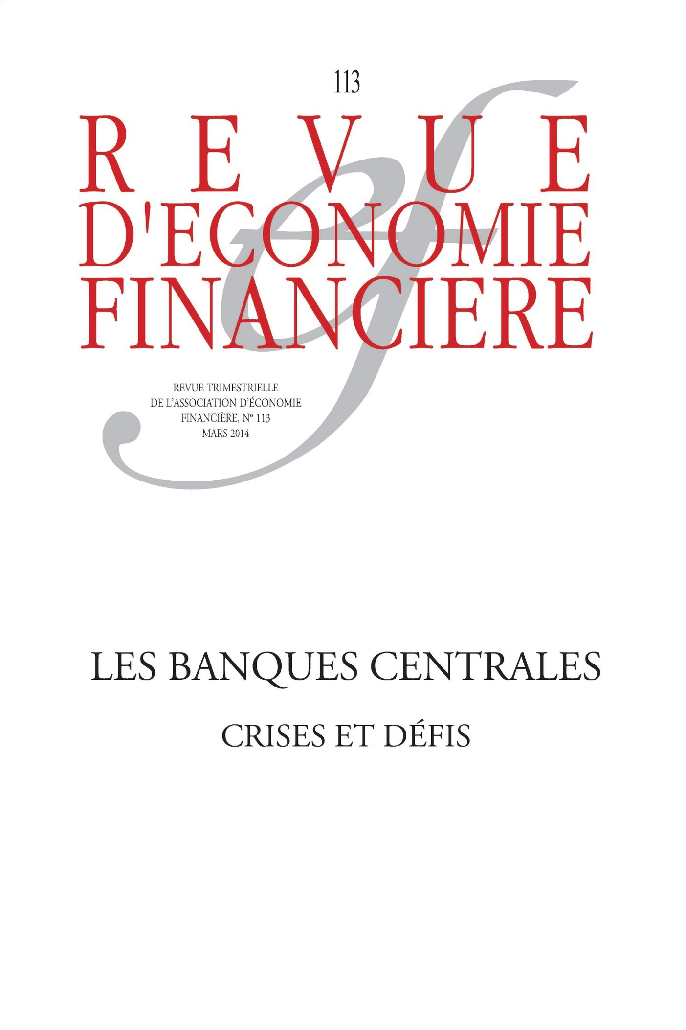 ebook cover of Les banques centrales, by Revue D'Economie Financiere