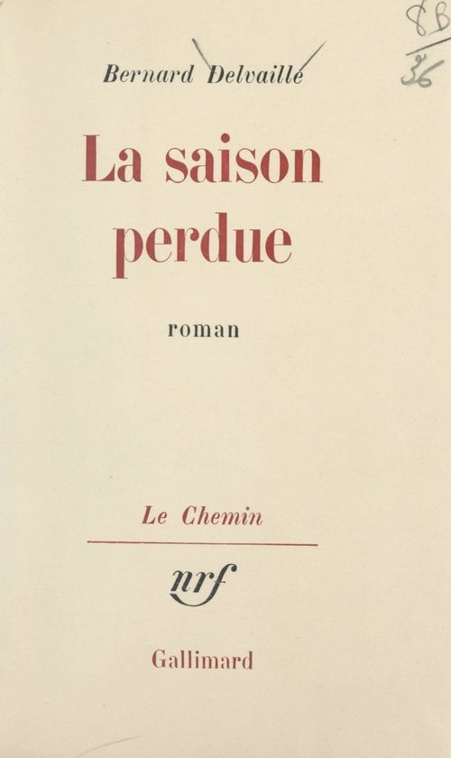 ebook cover of La saison perdue, by Bernard Delvaille