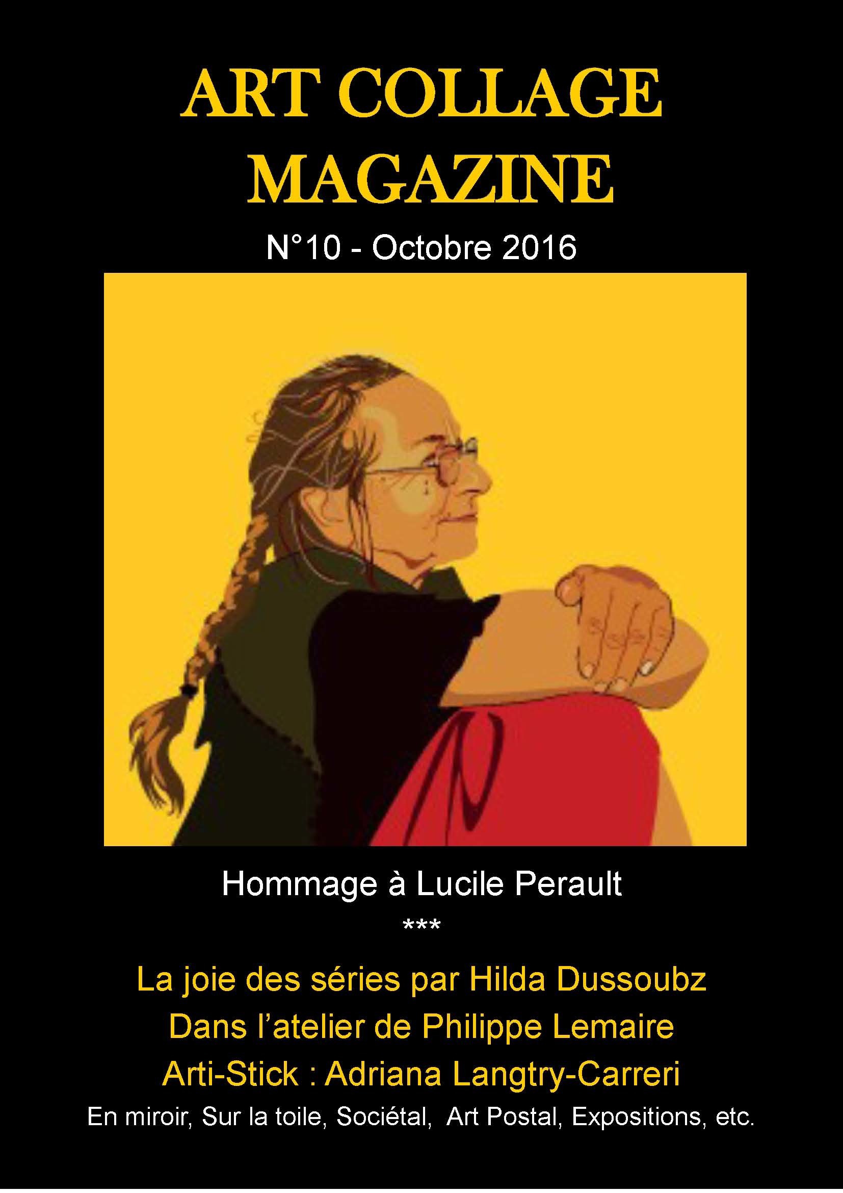 Couverture ebook de Art Collage Magazine N°10, de Bertrand Athouel, Hilda Dussoubz, Pierre Jean Varet