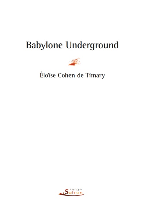 Couverture ebook de Babylone Underground, de Eloïse Cohen de Timary