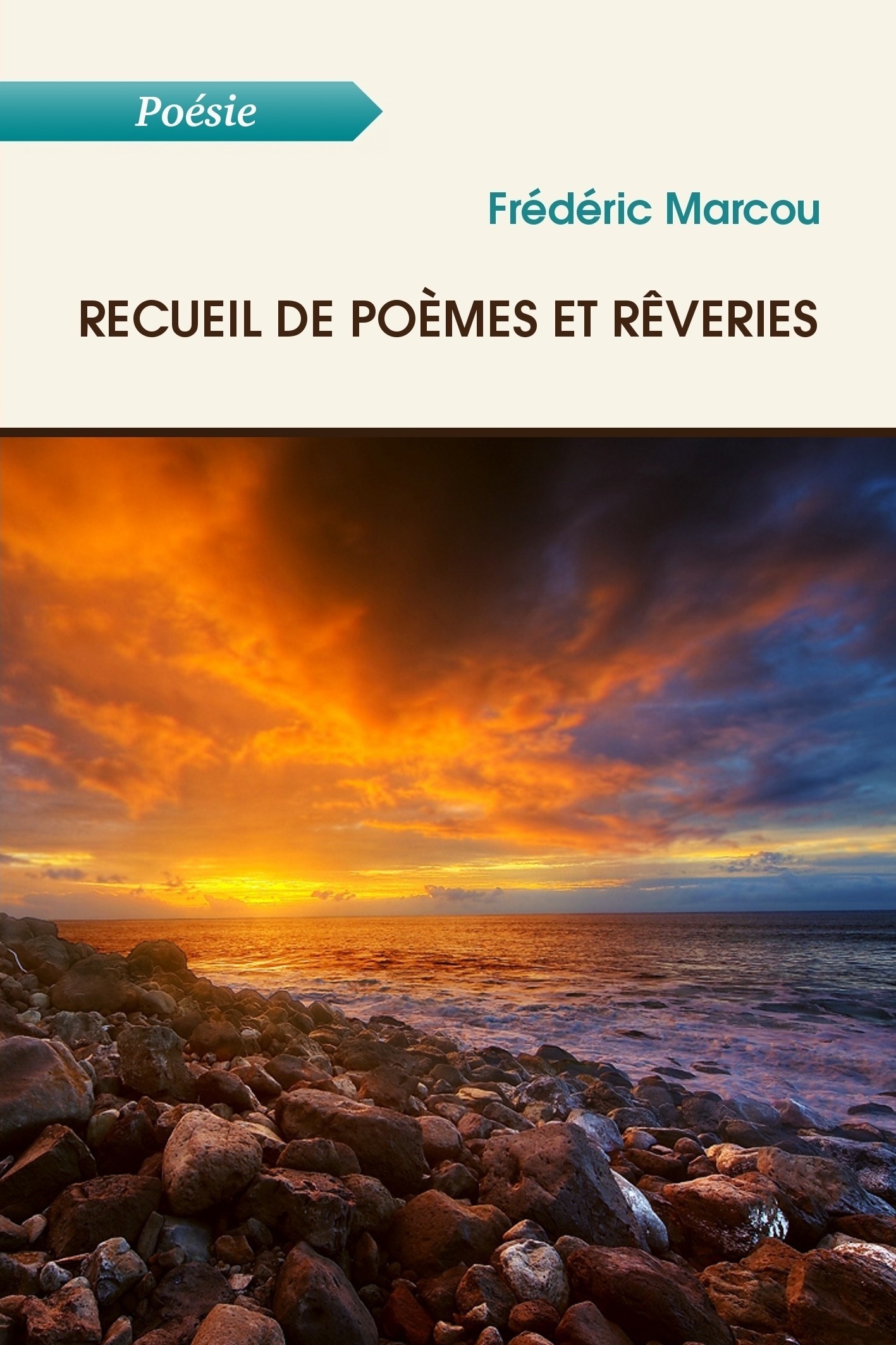Couverture ebook de Recueil de poèmes et rêveries, de Frédéric Marcou
