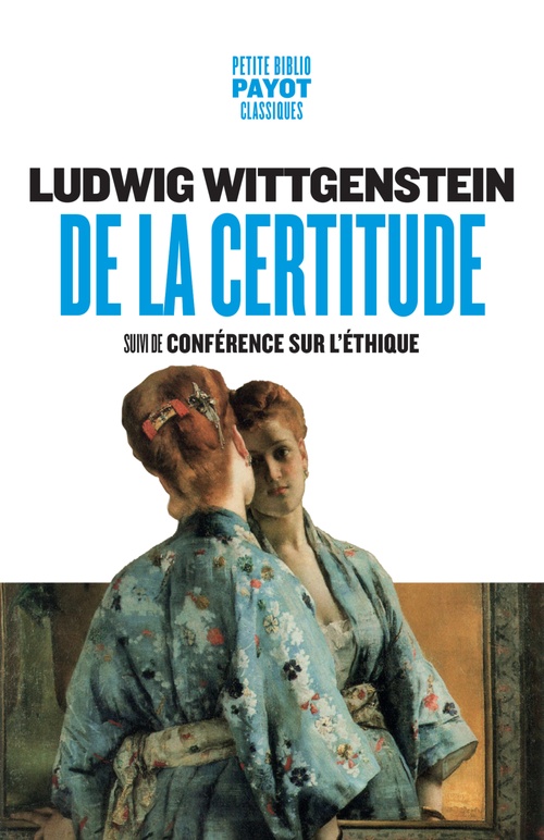 Couverture ebook de De la certitude, de Ludwig Wittgenstein