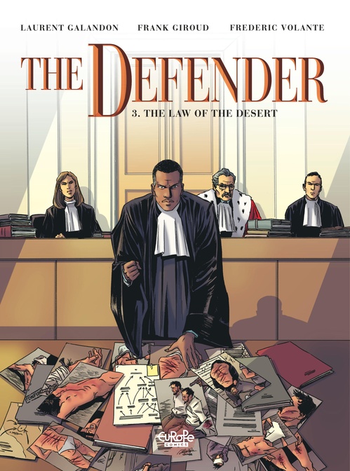 Couverture ebook de The Defender - Volume 3 - The Law of the Desert, de Laurent Galandon, Giroud