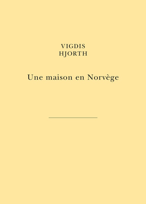 ebook cover of Une maison en Norvège, by Vigdis Hjorth