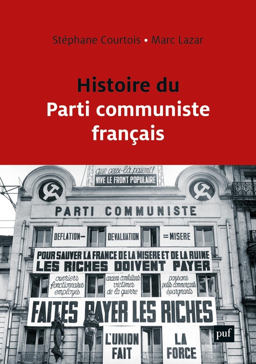 ebook cover of Histoire du Parti communiste français, by Stéphane Courtois, Marc Lazar