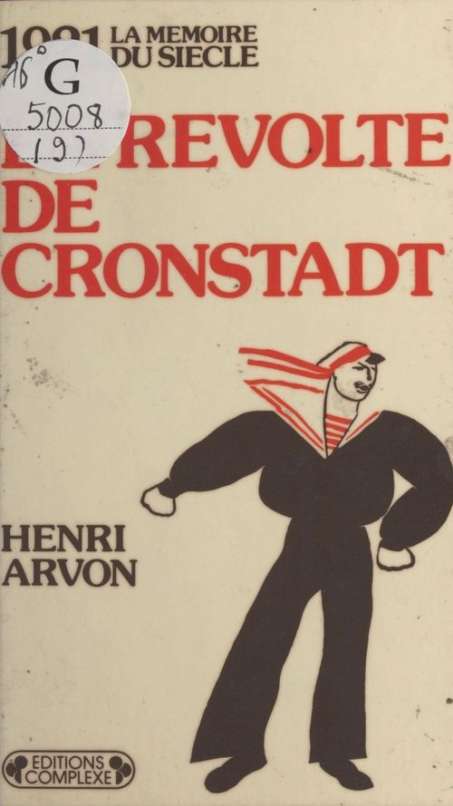 ebook cover of 1921 : La Révolte de Cronstadt, by Arvon