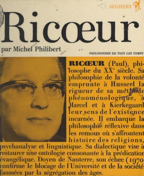Couverture ebook de Paul Ricoeur ou la liberté selon l'espérance, de Michel Philibert, Paul Ricoeur