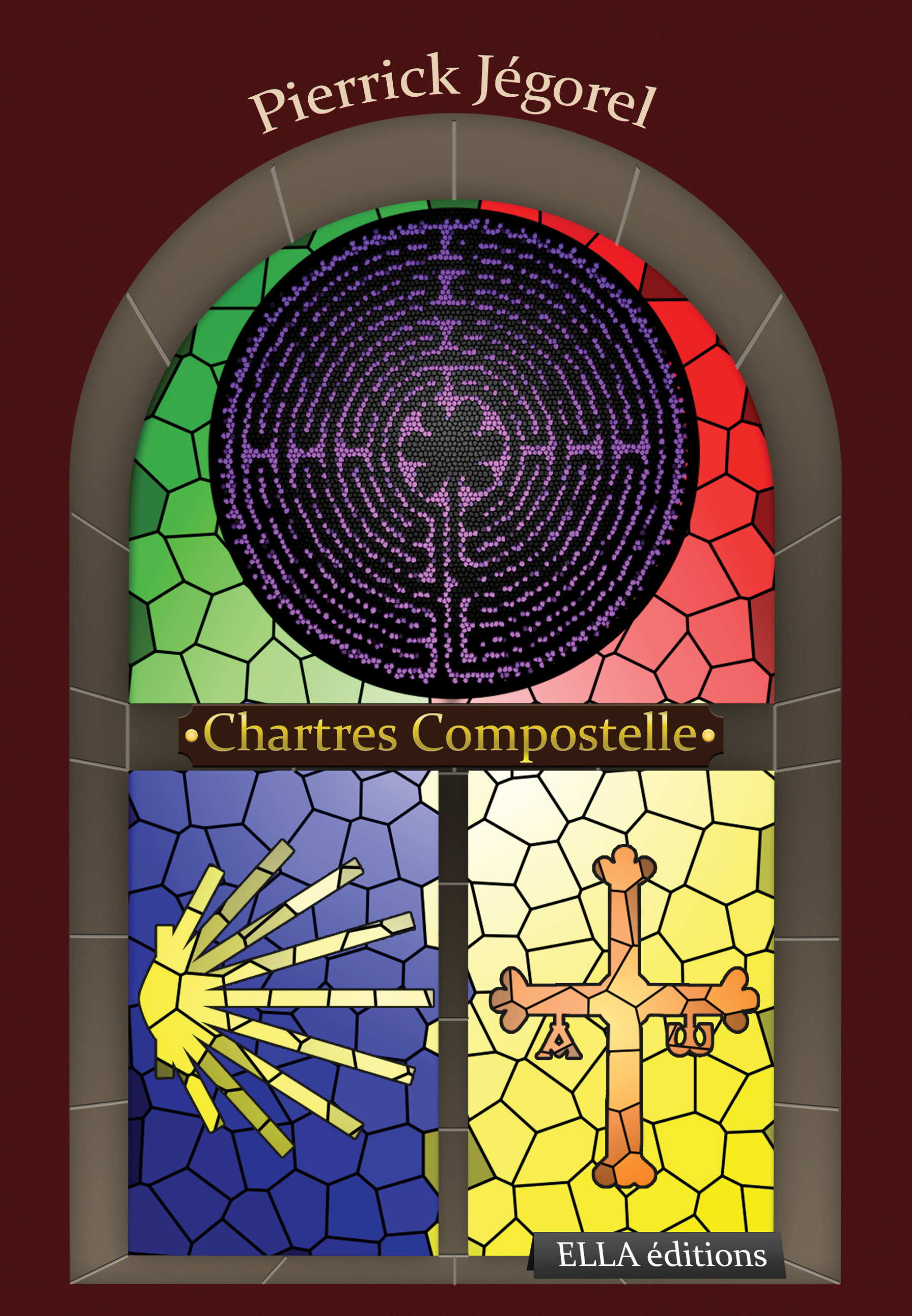 Couverture ebook de Chartres Compostelle, de Pierrick Jégorel