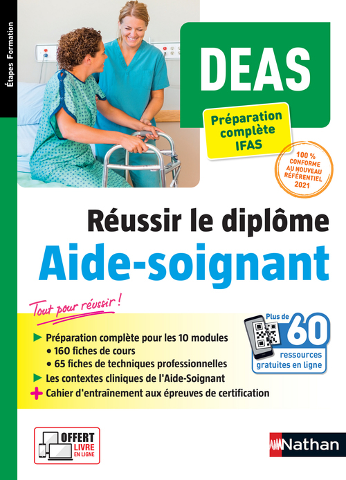 Couverture ebook de DEAS - Réussir le diplôme d'État d'Aide-soignant - EPUB, de Collectif