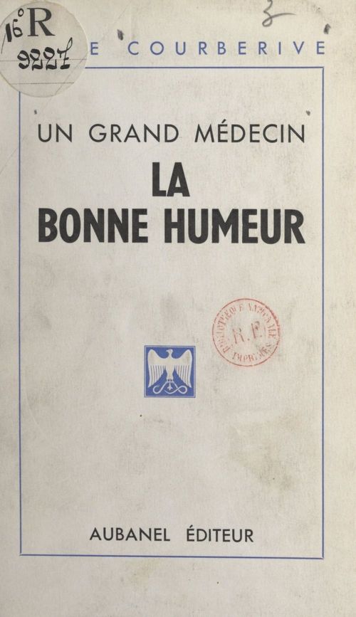ebook cover of La bonne humeur : un grand médecin, by Jean De Courberive