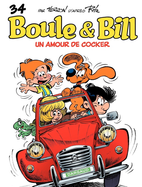 ebook cover of Boule & Bill - Tome 34 - Un amour de cocker, by Collectif, Laurent Verron