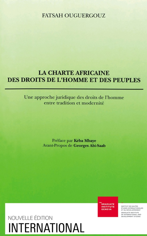 Couverture ebook de La Charte africaine des droits de l´homme et des peuples, de Fatsah Ouguergouz, Kéba Mbaye