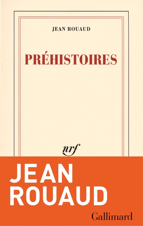 ebook cover of Préhistoires, by Jean Rouaud