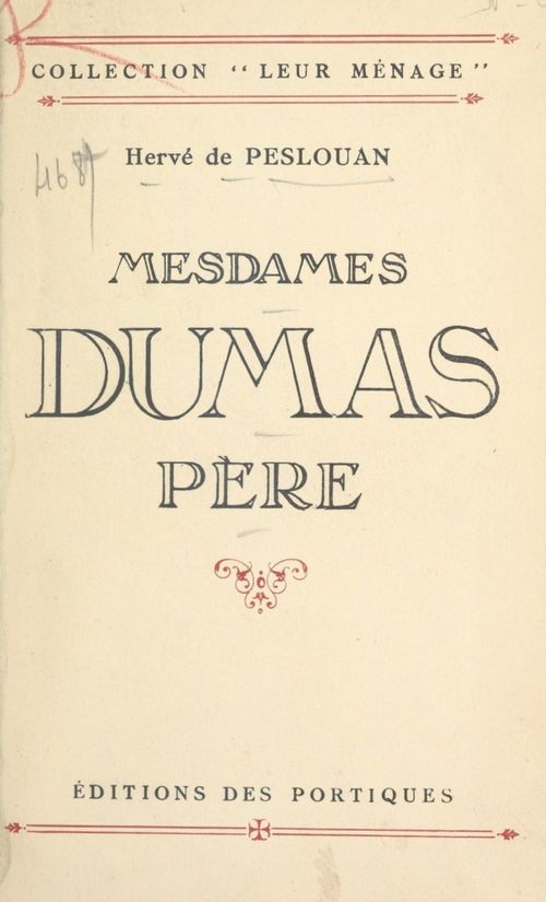 Couverture ebook de Mesdames Dumas père, de Herve De Peslouan
